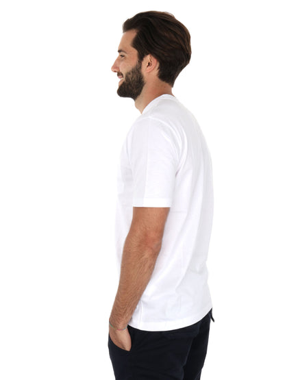 T-shirt Pierce di Refrigiwear da uomo bianca con taschino logo