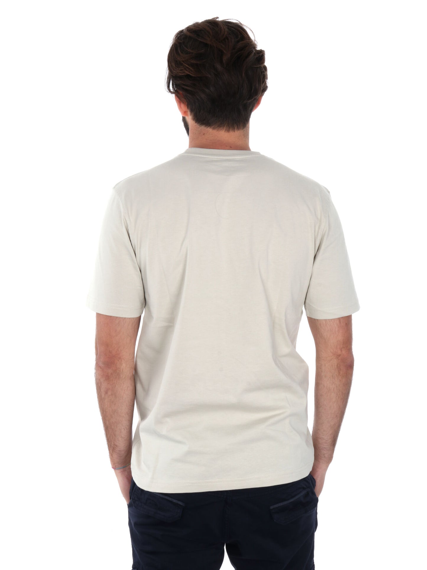 T-shirt Pierce di Refrigiwear da uomo beige con taschino logo