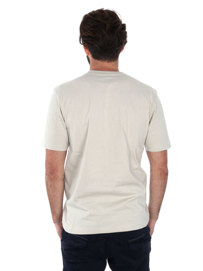 T-shirt Pierce di Refrigiwear da uomo beige con taschino logo