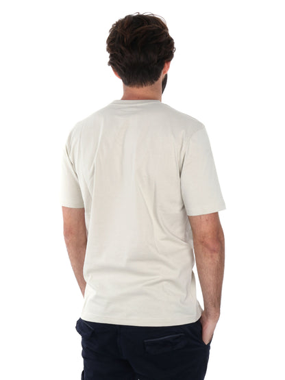 T-shirt Pierce di Refrigiwear da uomo beige con taschino logo