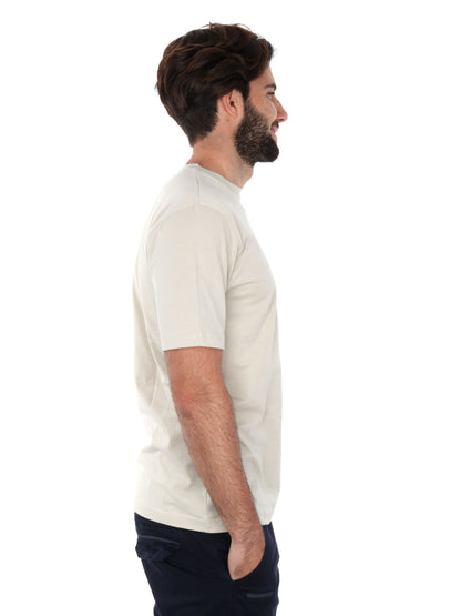 T-shirt Pierce di Refrigiwear da uomo beige con taschino logo