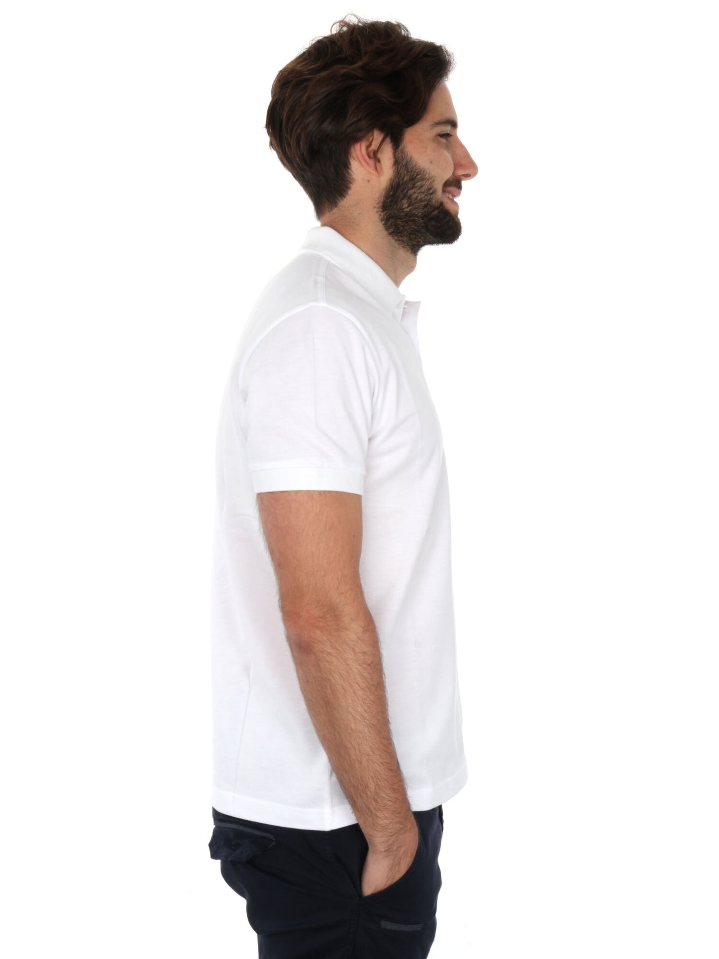 Polo Kurt Refrigiwear da uomo bianca in cotone traspirante