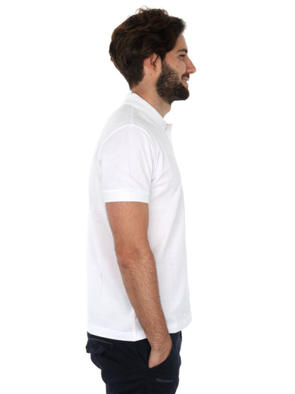 Polo Kurt Refrigiwear da uomo bianca in cotone traspirante