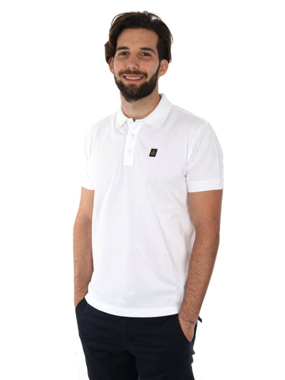 Polo Kurt Refrigiwear da uomo bianca in cotone traspirante