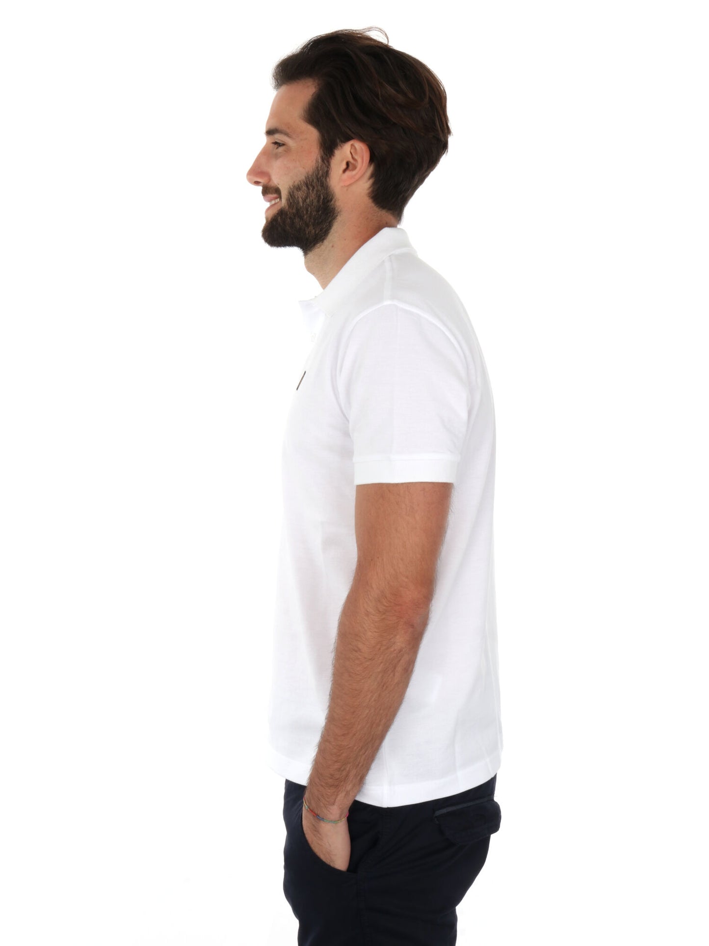 Polo Kurt Refrigiwear da uomo bianca in cotone traspirante