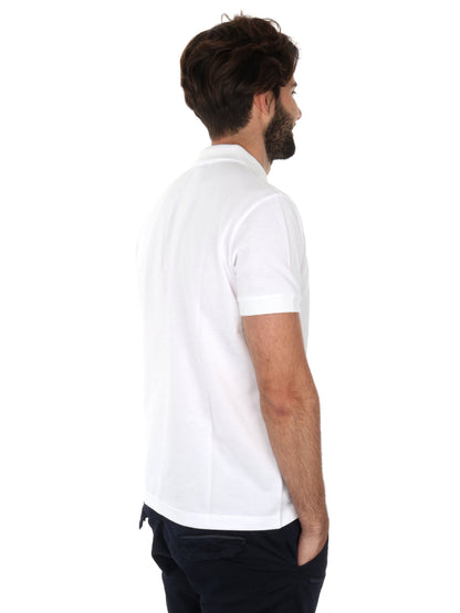 Polo Kurt Refrigiwear da uomo bianca in cotone traspirante