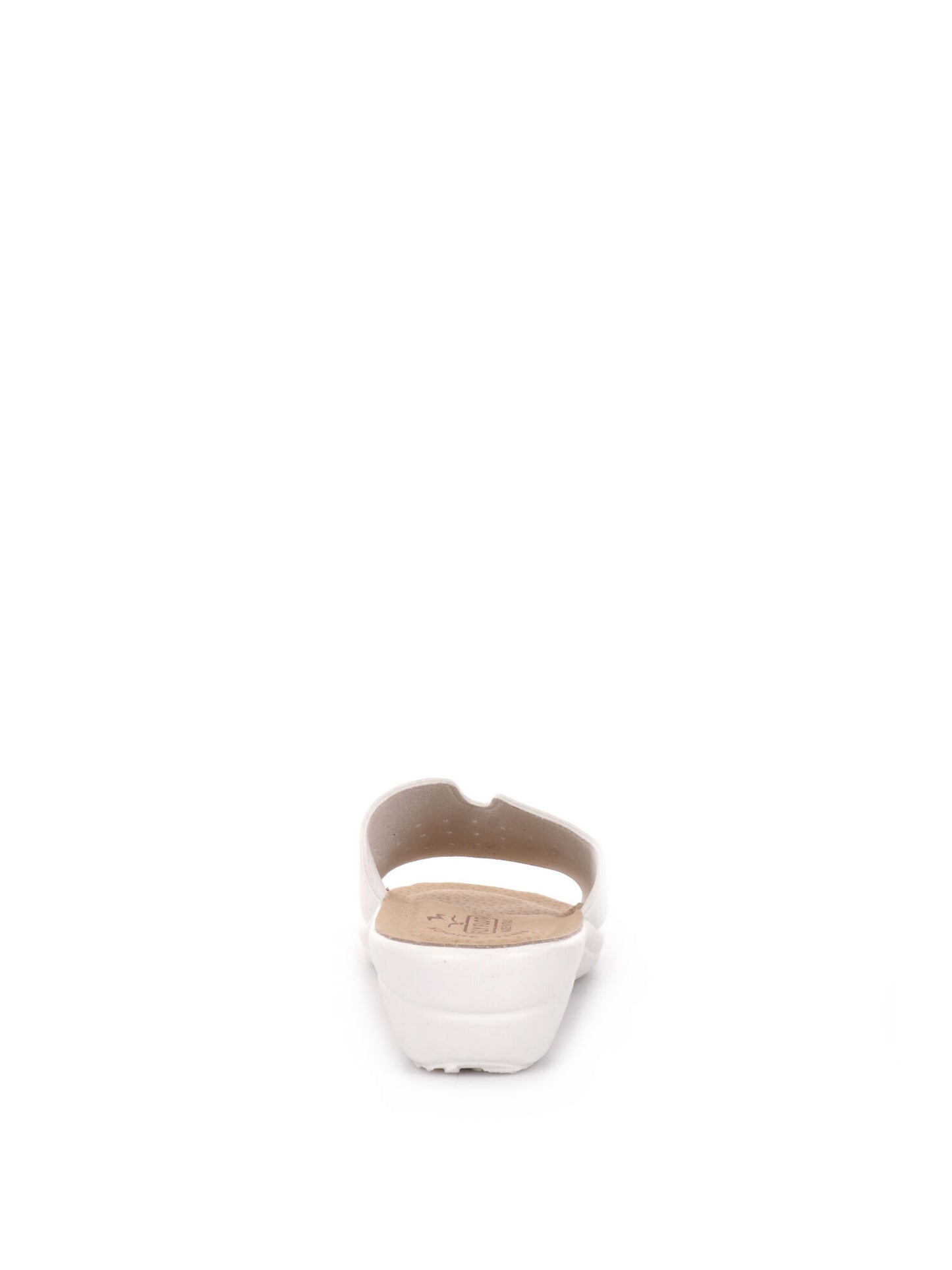 Ciabatte donna Fly Flot bianche con sottopiede anatomico in evopell