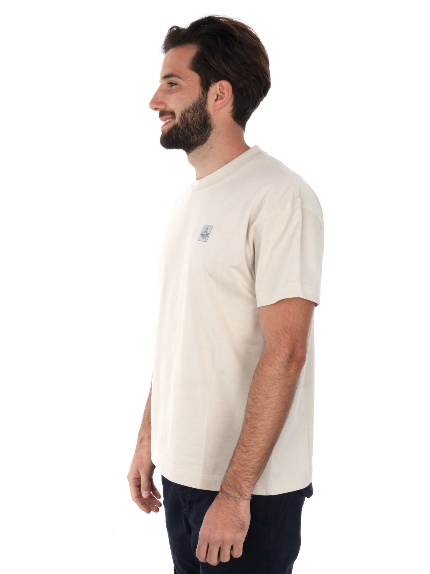 T-SHIRT CLASH REFRIGIWEAR UOMO BEIGE