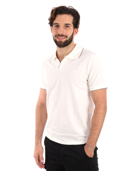 POLO SCOLLO A V YES ZEE UOMO GESSO