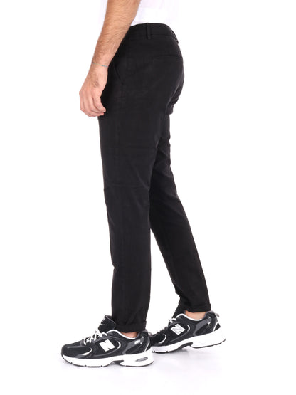 Pantalone chino Tahoma nero da uomo di Gianni Lupo