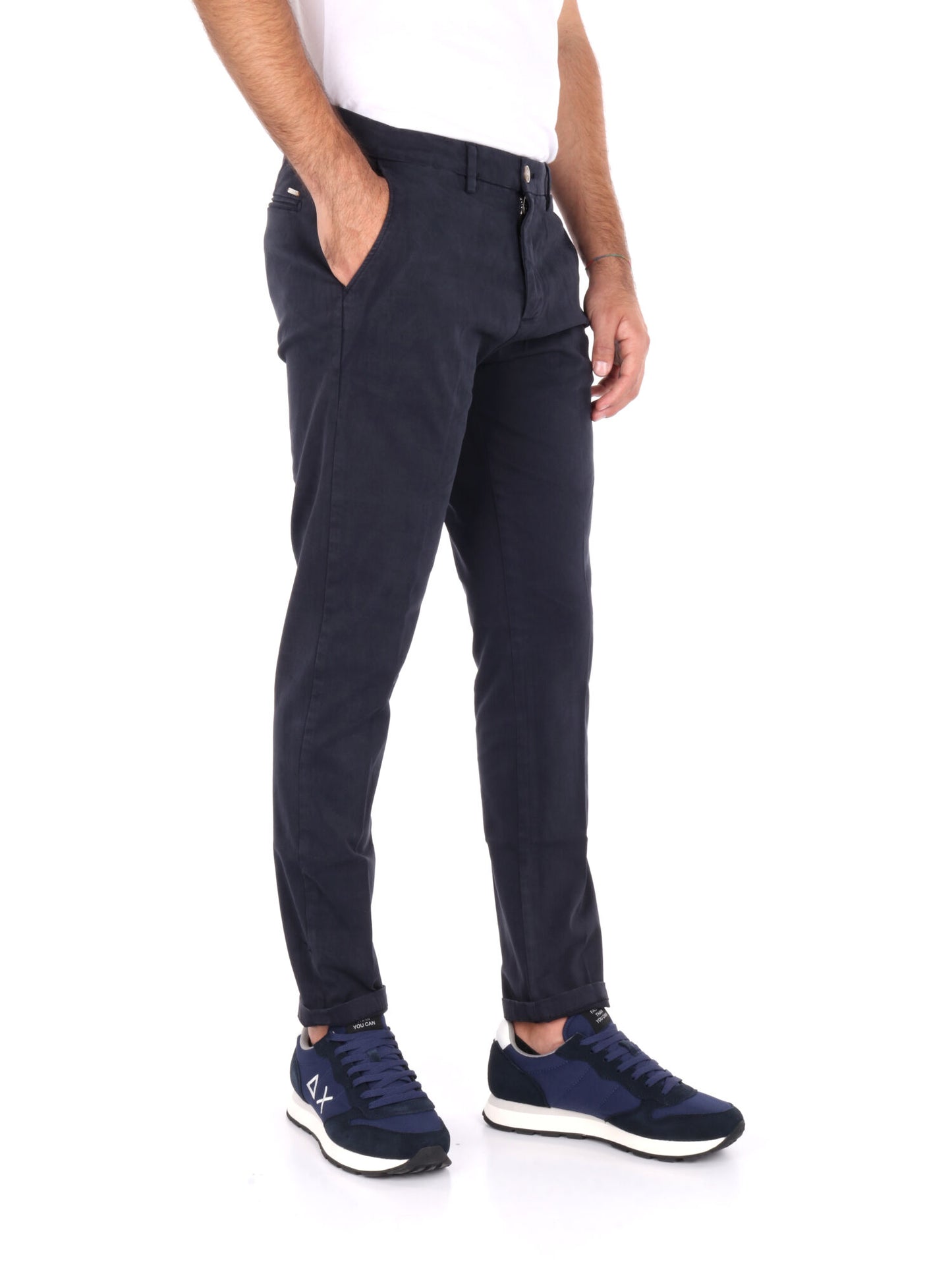 Pantaloni chino Gianni Lupo Tahoma uomo blu navy casual