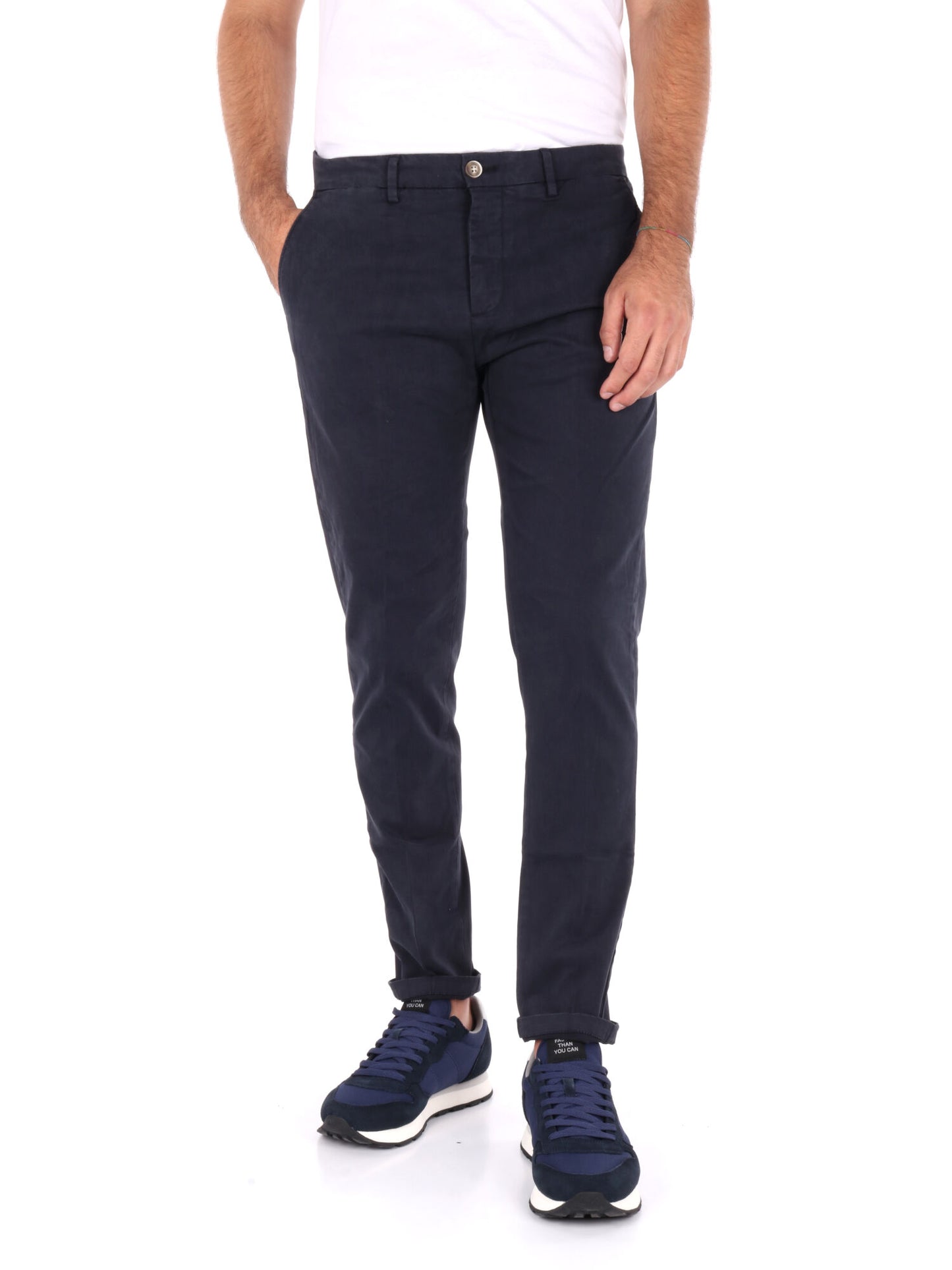 Pantaloni chino Gianni Lupo Tahoma uomo blu navy casual