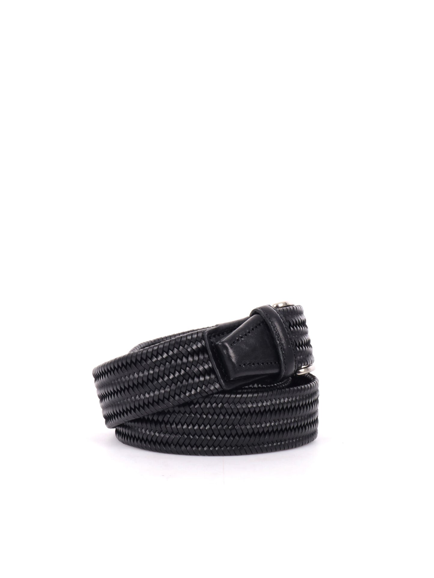 CINTURA INTRECCIATA FB UNISEX NERO