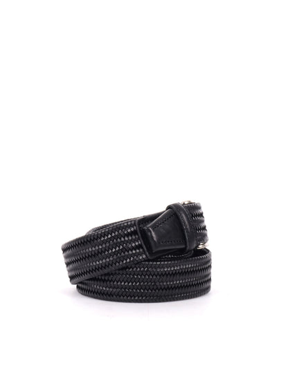 CINTURA INTRECCIATA FB UNISEX NERO