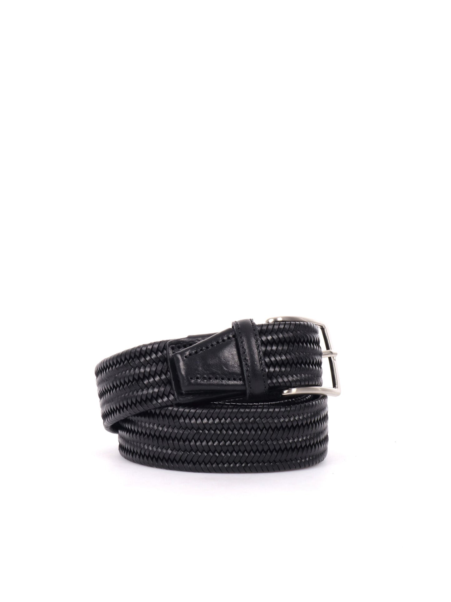 CINTURA INTRECCIATA FB UNISEX NERO