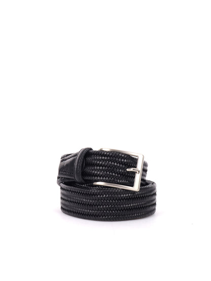 CINTURA INTRECCIATA FB UNISEX NERO