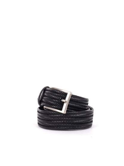 CINTURA INTRECCIATA FB UNISEX NERO