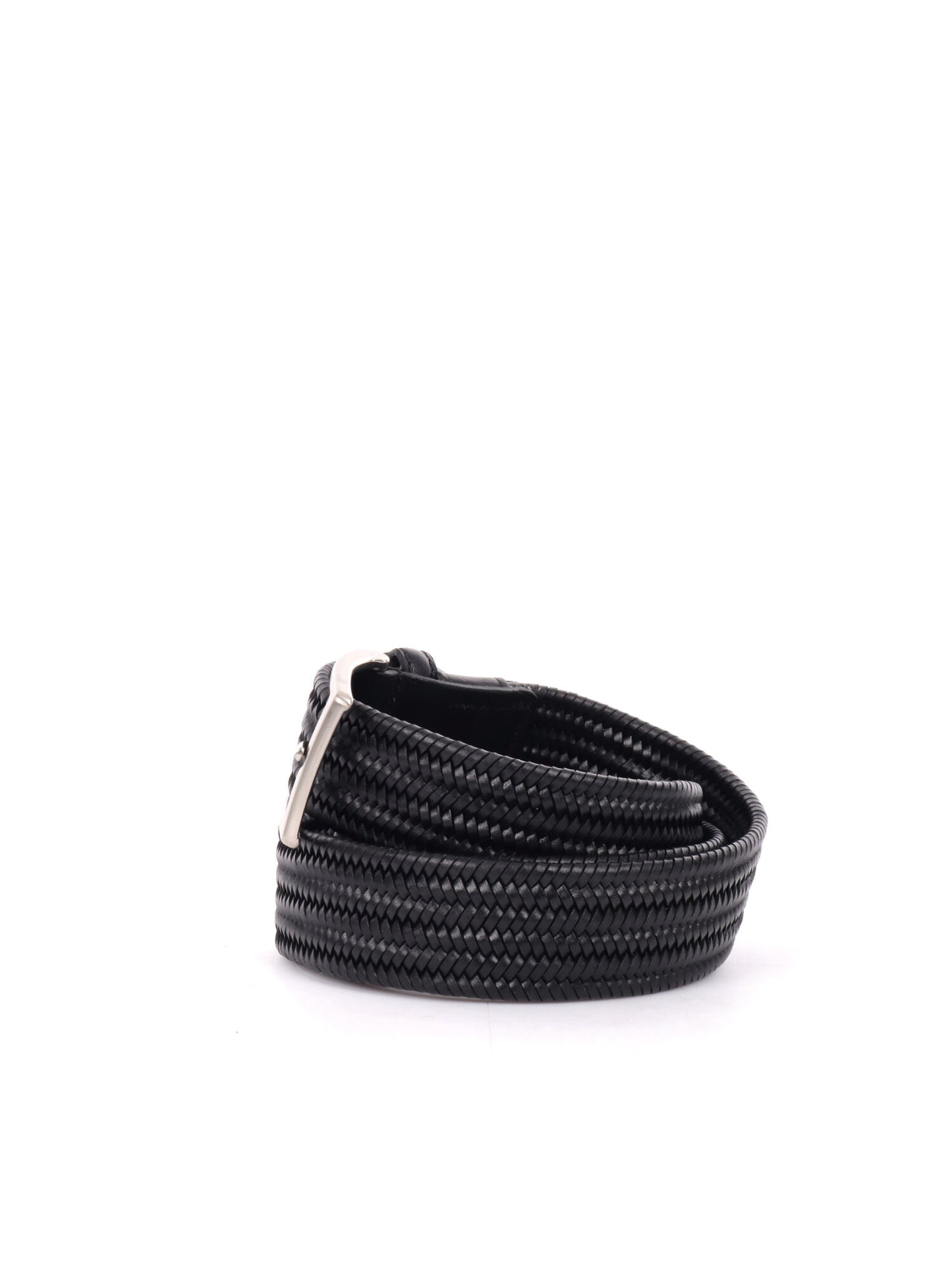 CINTURA INTRECCIATA FB UNISEX NERO
