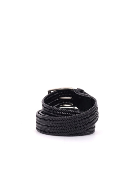 CINTURA INTRECCIATA FB UNISEX NERO