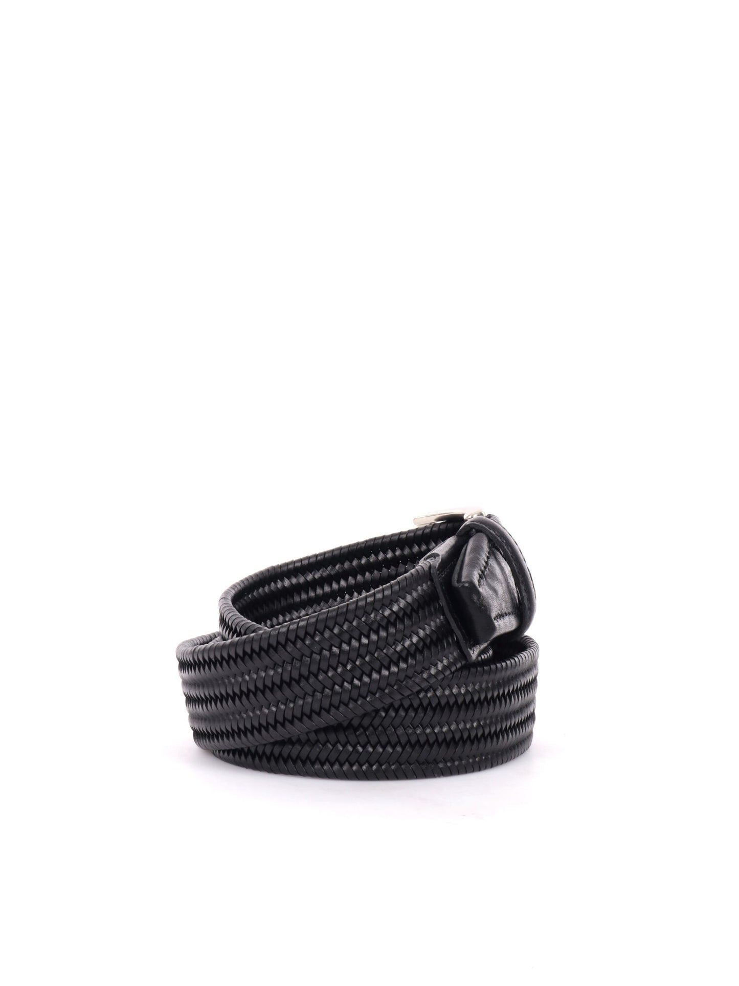 CINTURA INTRECCIATA FB UNISEX NERO