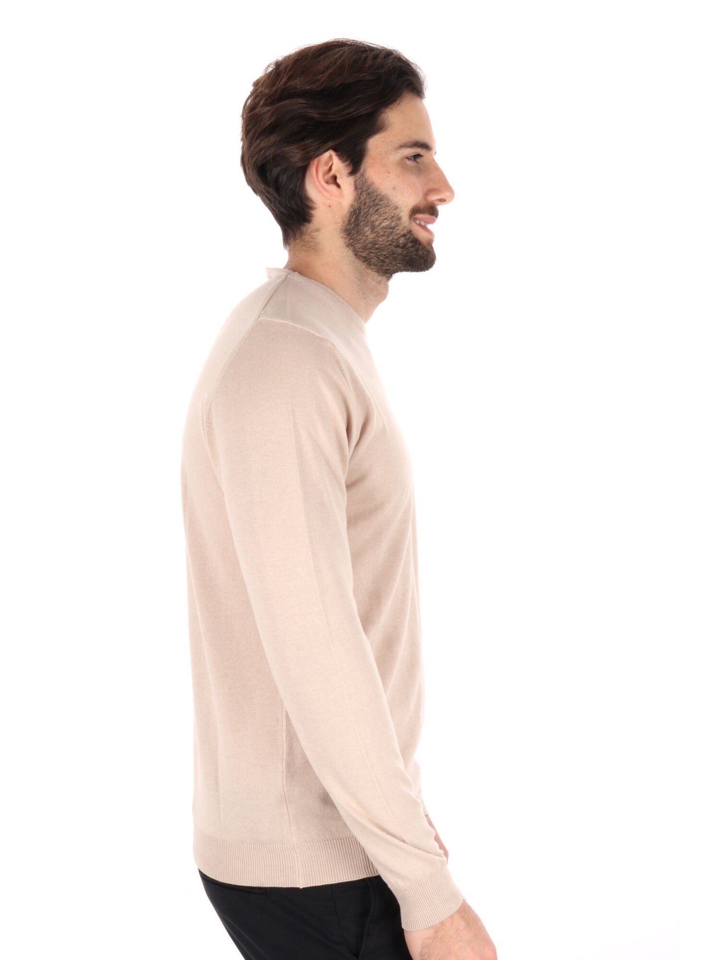 MAGLIA GIROCOLLO TAYLOR FB UOMO SABBIA