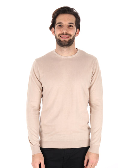 MAGLIA GIROCOLLO TAYLOR FB UOMO SABBIA