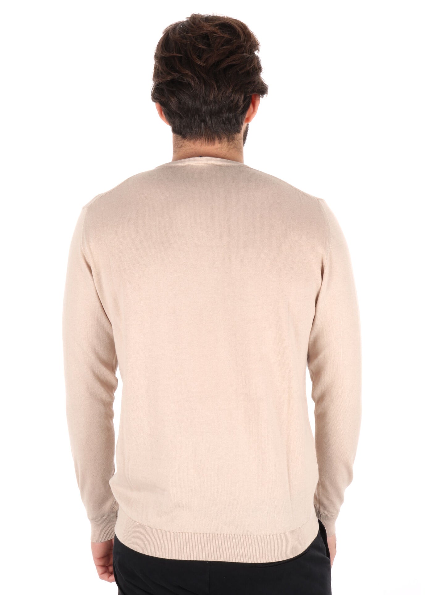 MAGLIA GIROCOLLO TAYLOR FB UOMO SABBIA