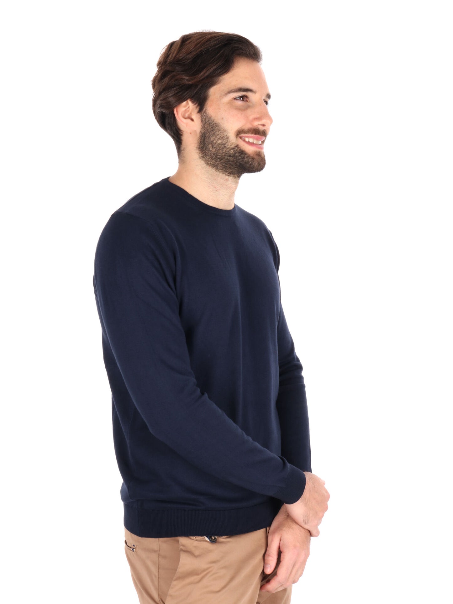 MAGLIA GIROCOLLO TAYLOR FB UOMO BLU