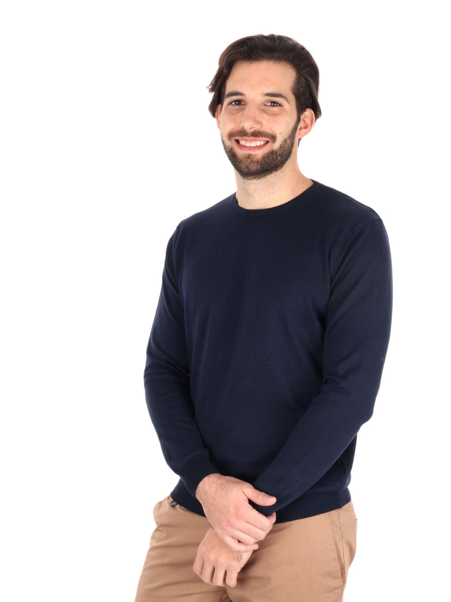 MAGLIA GIROCOLLO TAYLOR FB UOMO BLU