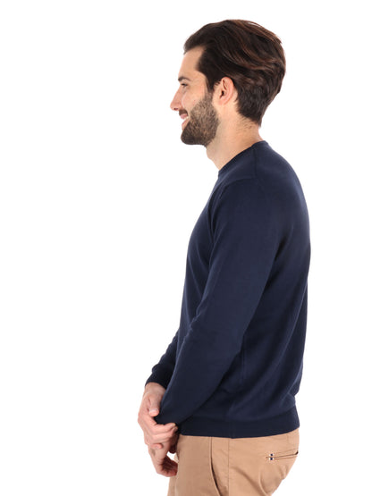 MAGLIA GIROCOLLO TAYLOR FB UOMO BLU
