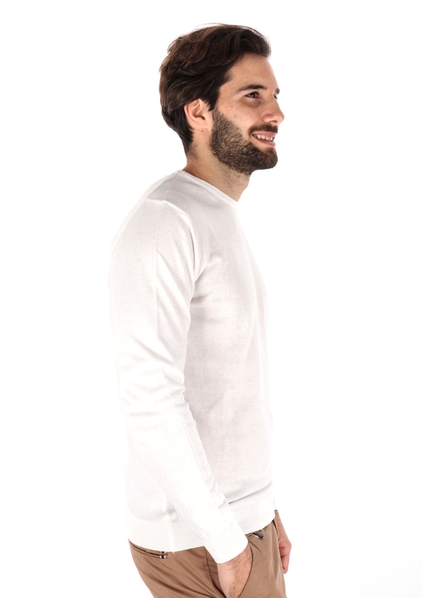 MAGLIA GIROCOLLO TAYLOR FB UOMO BIANCO