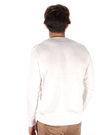 MAGLIA GIROCOLLO TAYLOR FB UOMO BIANCO