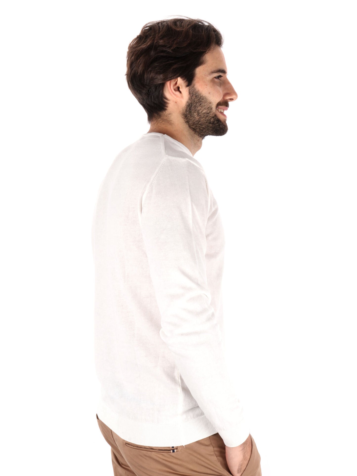 MAGLIA GIROCOLLO TAYLOR FB UOMO BIANCO