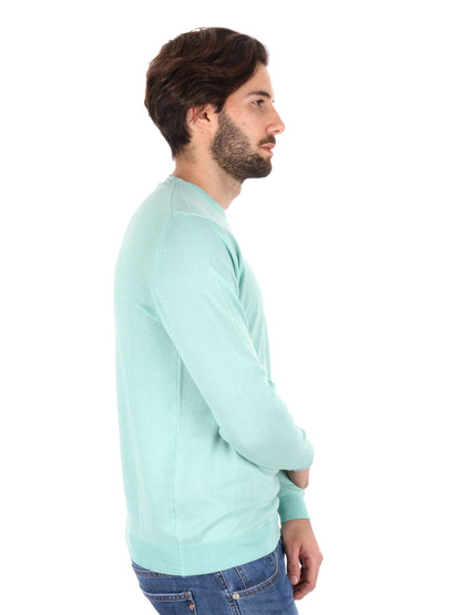 MAGLIA GIROCOLLO TAYLOR FB UOMO MENTA