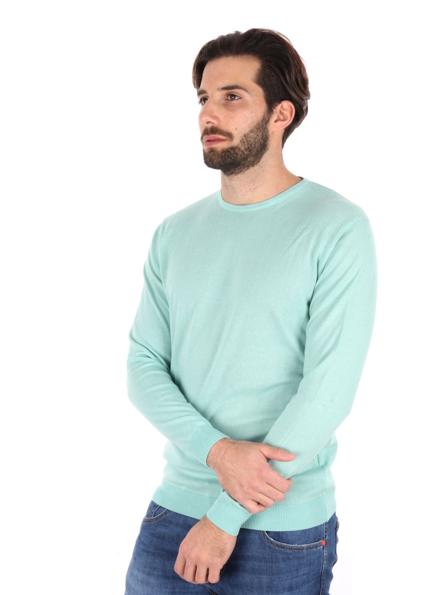 MAGLIA GIROCOLLO TAYLOR FB UOMO MENTA