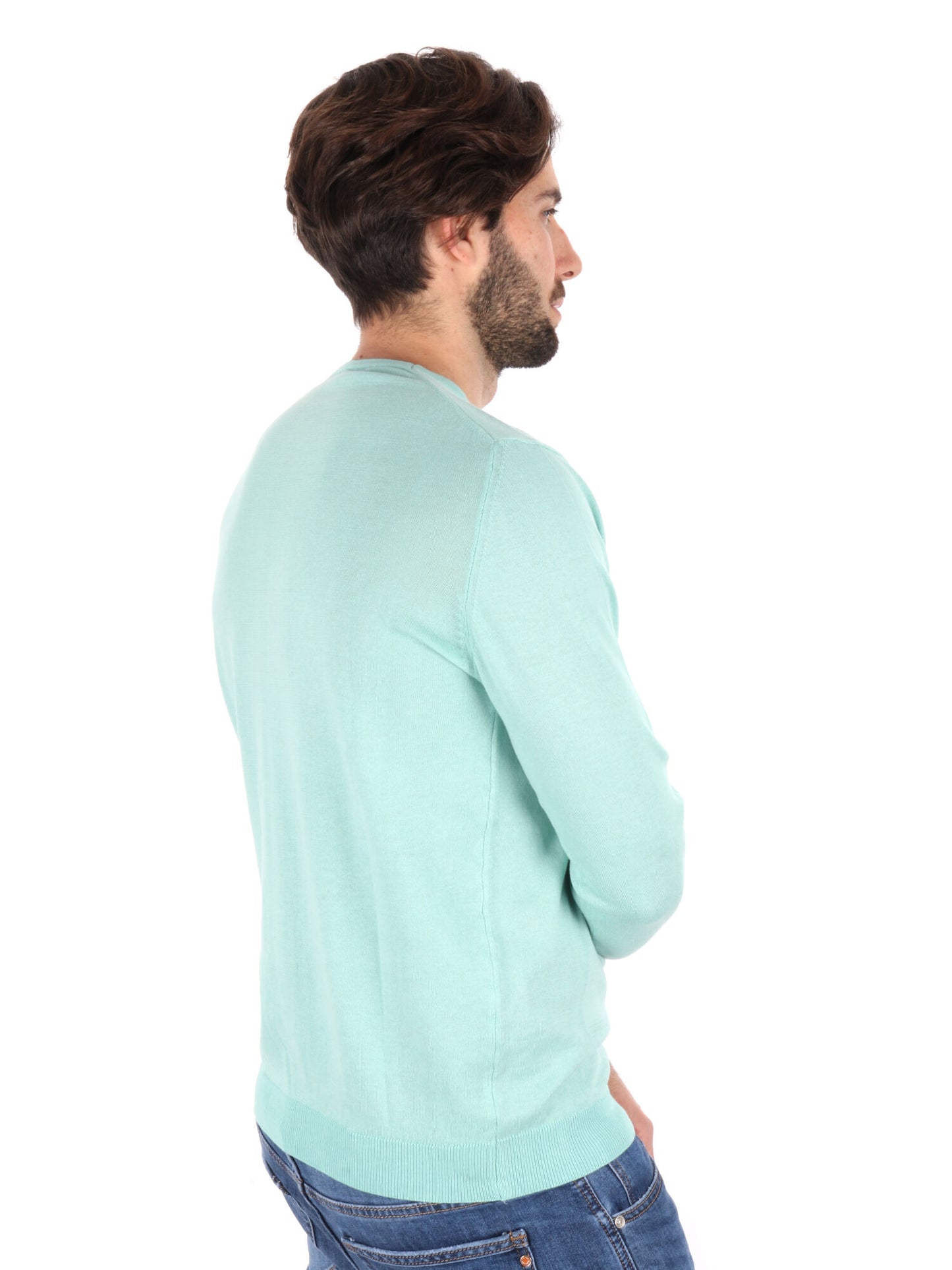MAGLIA GIROCOLLO TAYLOR FB UOMO MENTA