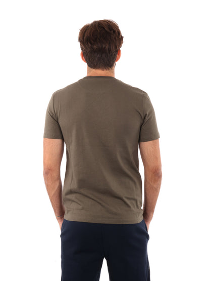 T-SHIRT LOGO PICCOLO RICAMATO TIMBERLAND UOMO OLIVA