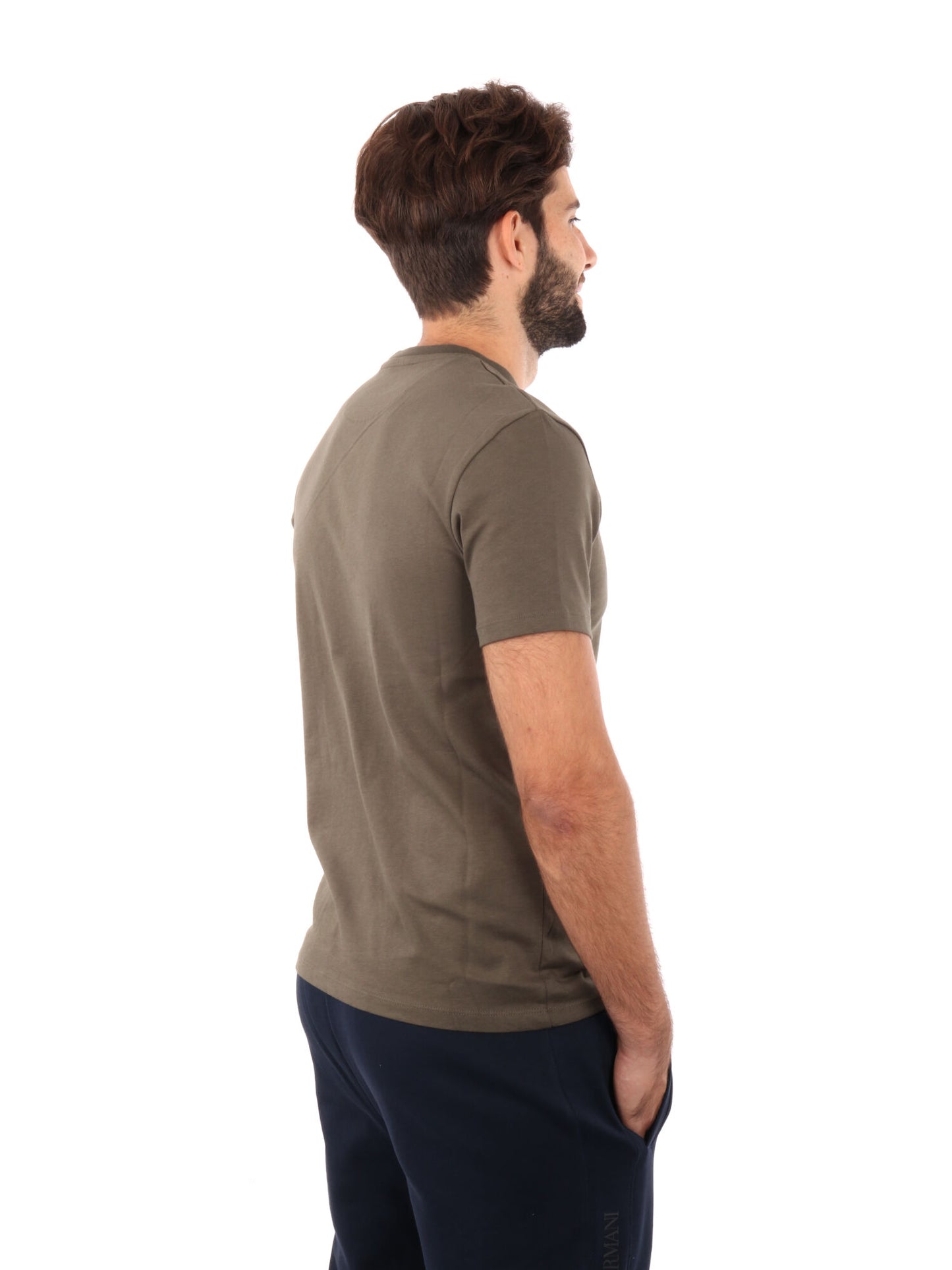 T-SHIRT LOGO PICCOLO RICAMATO TIMBERLAND UOMO OLIVA