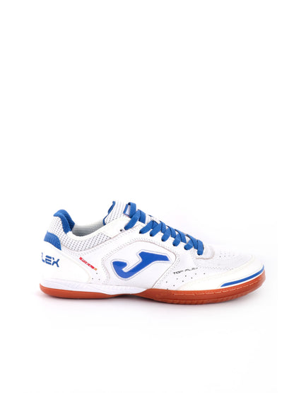 SCARPA DA CALCETTO INDOOR TOP FLEX IN UOMO BIANCO AZZURRO