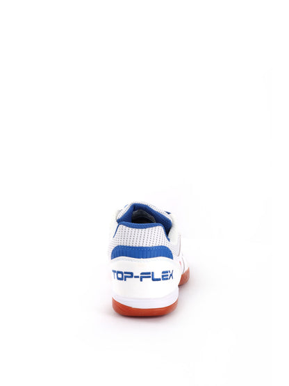 SCARPA DA CALCETTO INDOOR TOP FLEX IN UOMO BIANCO AZZURRO