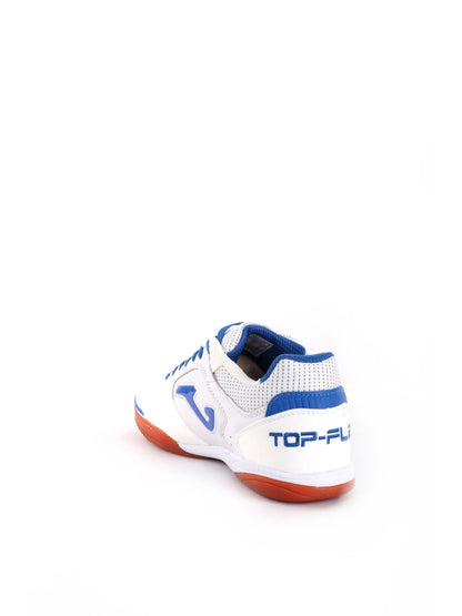 SCARPA DA CALCETTO INDOOR TOP FLEX IN UOMO BIANCO AZZURRO
