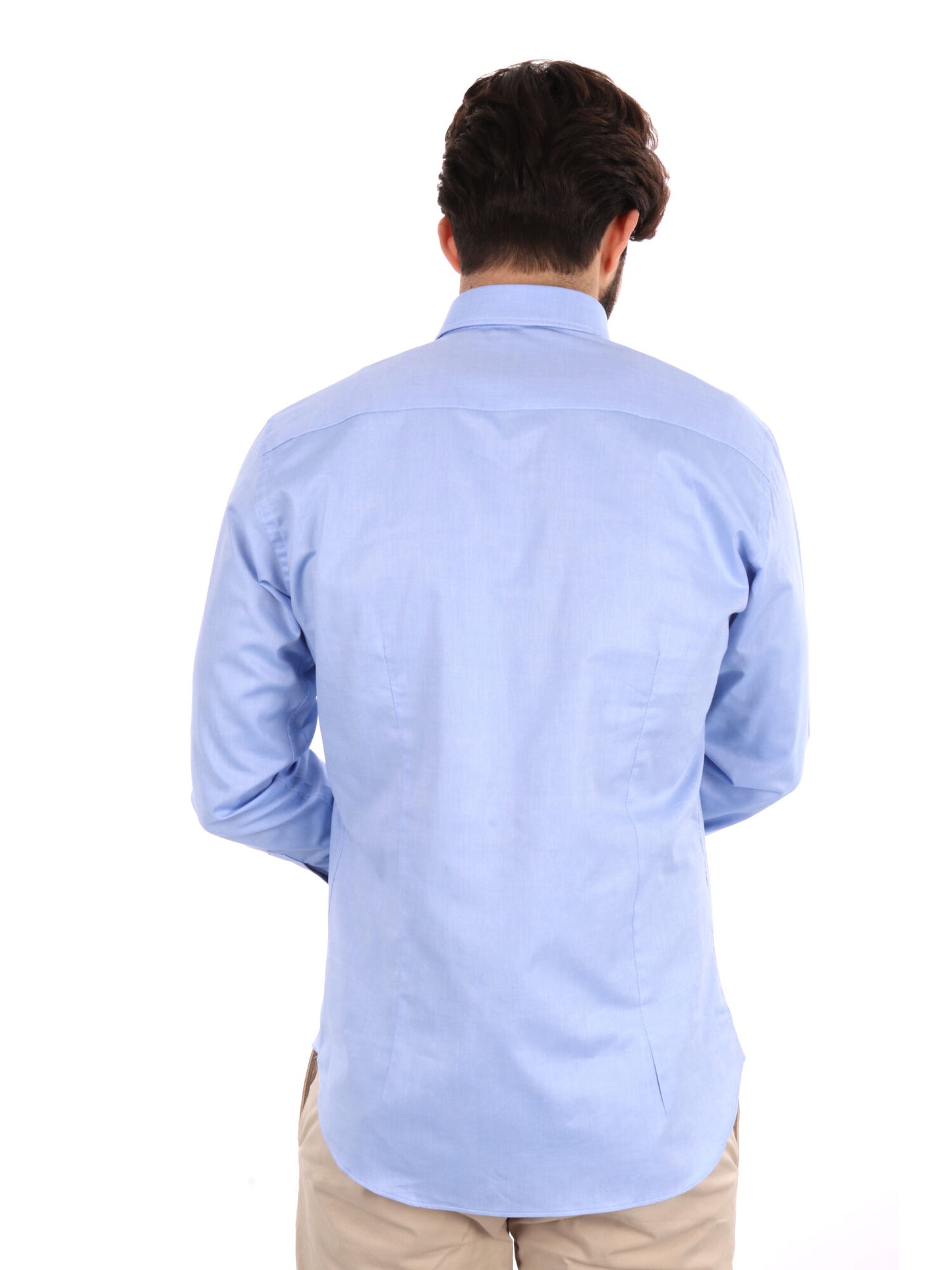 Camicia uomo FB Trieste in cotone azzurra slim fit elegante