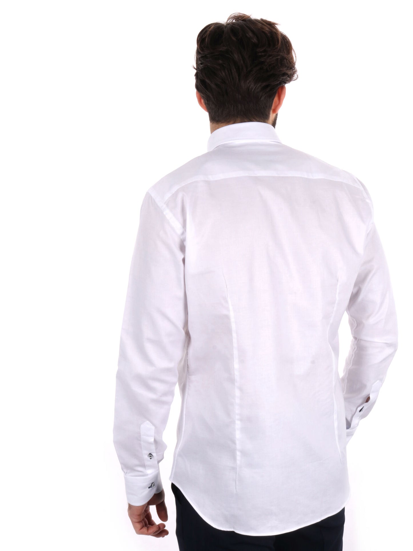 Camicia uomo FB Trieste bianca in cotone slim per cerimonie