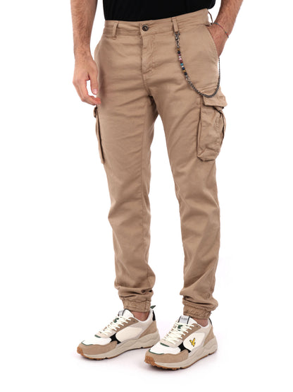 PANTALONE CARGO FB UOMO BISCOTTO