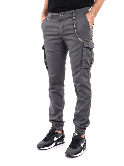 PANTALONE CARGO FB UOMO FERRO