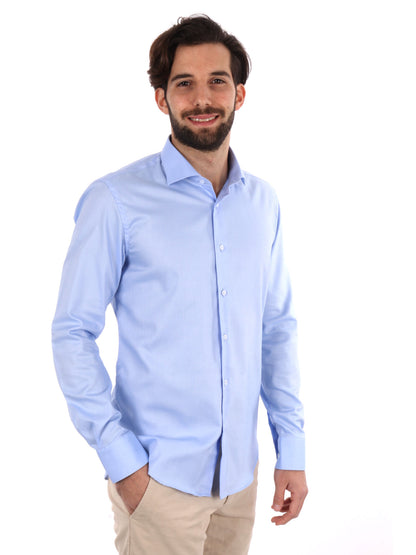 CAMICIA VARESE FB UOMO AZZURRO