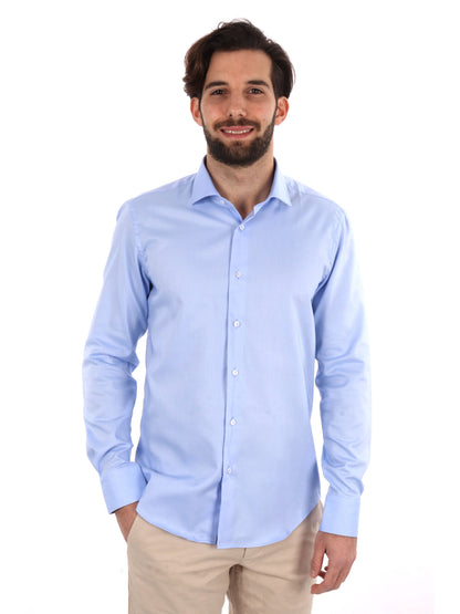 CAMICIA VARESE FB UOMO AZZURRO