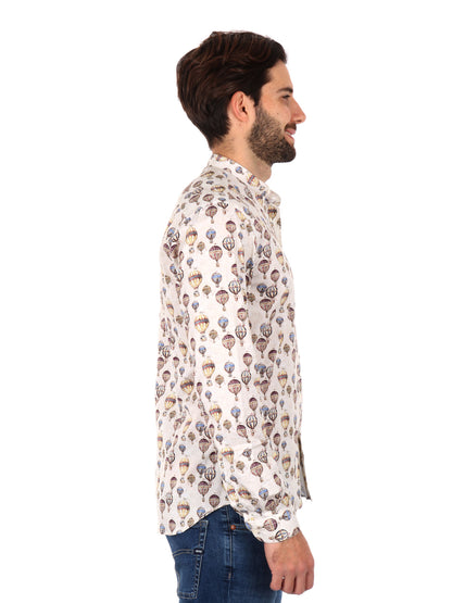 CAMICIA COLLETTO COREA VELAR FB UOMO BEIGE