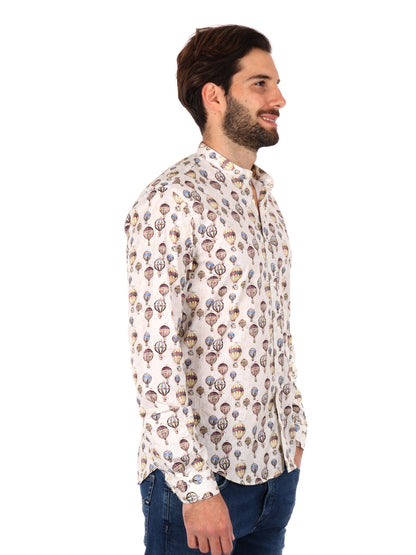 CAMICIA COLLETTO COREA VELAR FB UOMO BEIGE