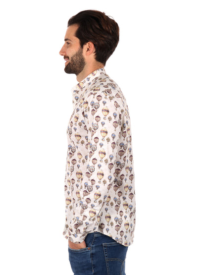 CAMICIA COLLETTO COREA VELAR FB UOMO BEIGE